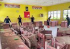 Polri-Peduli-Pendidikan-Pulihkan-Fasilitas-Pendidikan-di-SMA-Negeri-1-Tanjung-Pura-Pasca-banjir