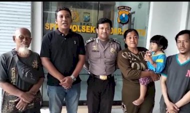 Anggota-Polsek-Sidoarjo-Kota-Respon-Cepat-Penemuan-Anak-Hilang