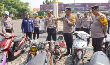 Dua-Pekan-Razia-Balap-Liar,-Polresta-Sidoarjo-Amankan-228-Ranmor