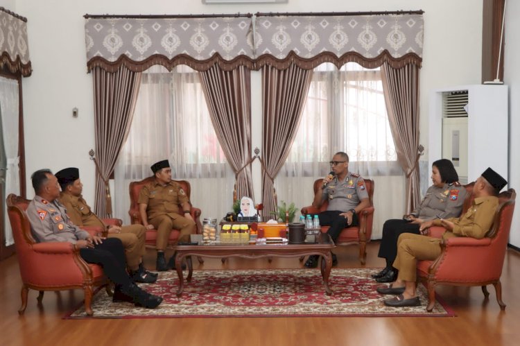 Kapolres Pasuruan Kota Kunjungi Wali Kota Adi Wibowo Bangun Komunikasi Jaga Kamtibmas