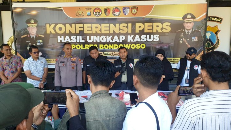 Polres Bondowoso Ungkap Jaringan Narkoba 5 Tersangka Pengedar Diamankan