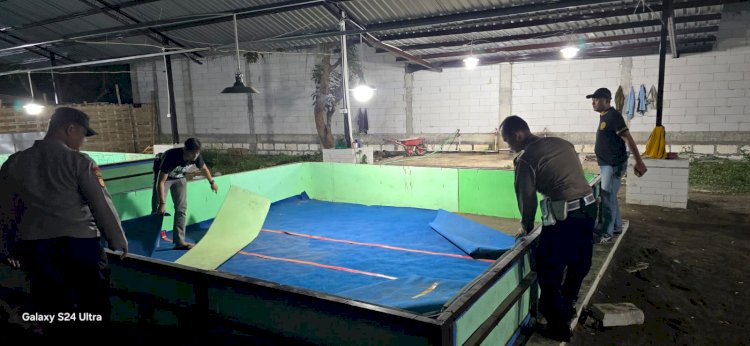 Polsek Candi Bongkar Sarana Sabung Ayam di Desa Klurak
