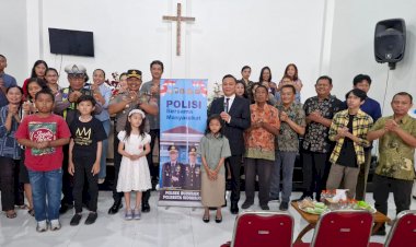 Sidoarjo-Akrab-Seiman--Kapolsek-Buduran-Gelar-Minggu-Kasih-di-Rumah-Ibadah-Bethania